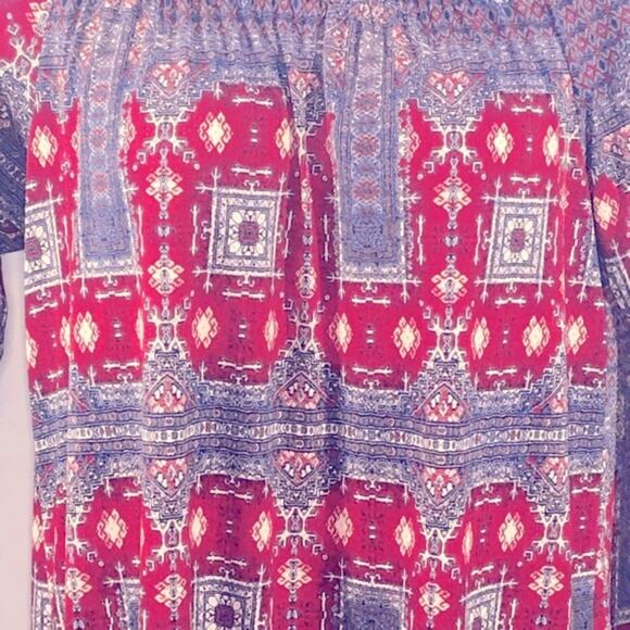 BCBGeneration Chili Pepper Off Shoulder Shift Dress Large - Picture 14 of 16